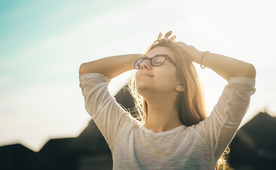 relaxed woman 